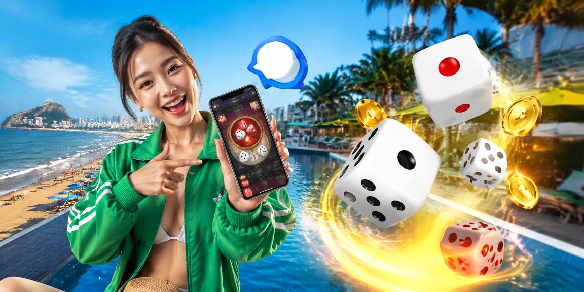 Người chơi Vũng Tàu xem kèo thể thao trên điện thoại bên bờ biển buổi chiều